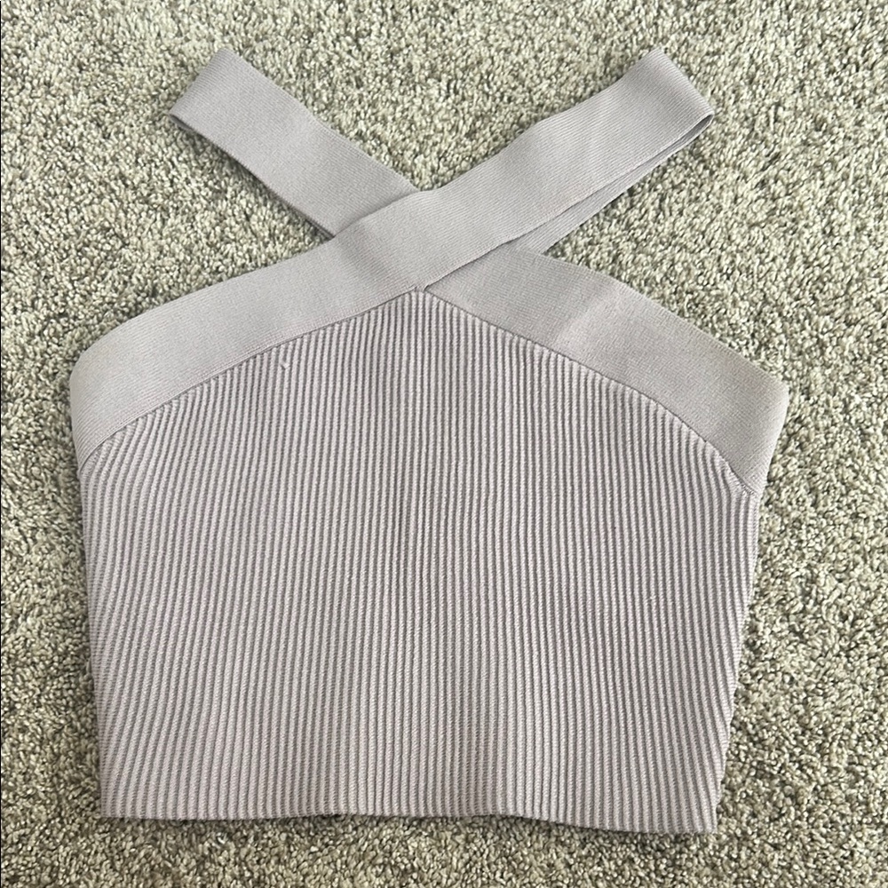 Babton Light Purple Cropped Top